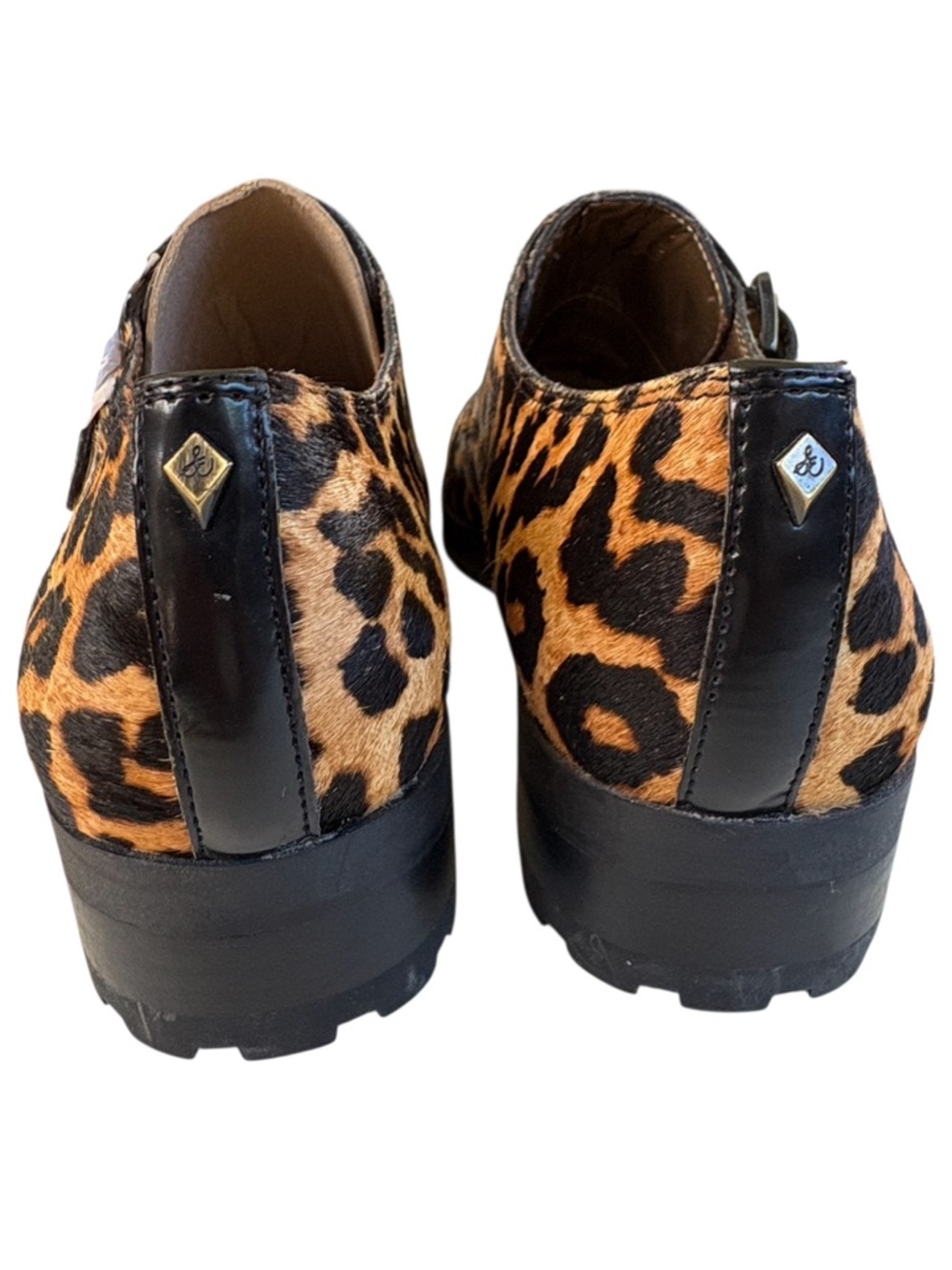NWOT Sam Edelman Calf Hair Melanie Buckle Loafers Size 7 - Picture 6 of 10
